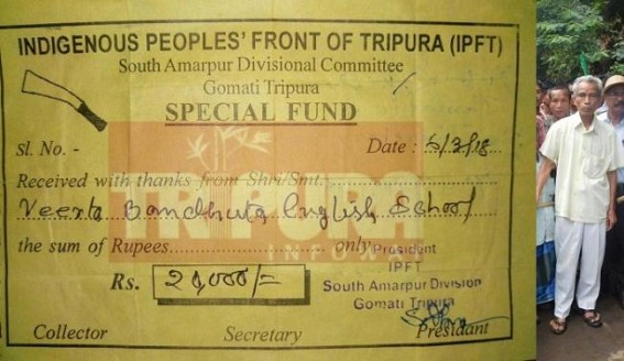 Beware Tripuraâ€™s new CM !!! After Election victory, IPFT already started their old game of money extortion: IPFTâ€™s rampant extortion shocks BJPâ€™s support base, Biplab Deb, Sunil Deodhar must bring N.C.Debbarmaâ€™s IPFT under control